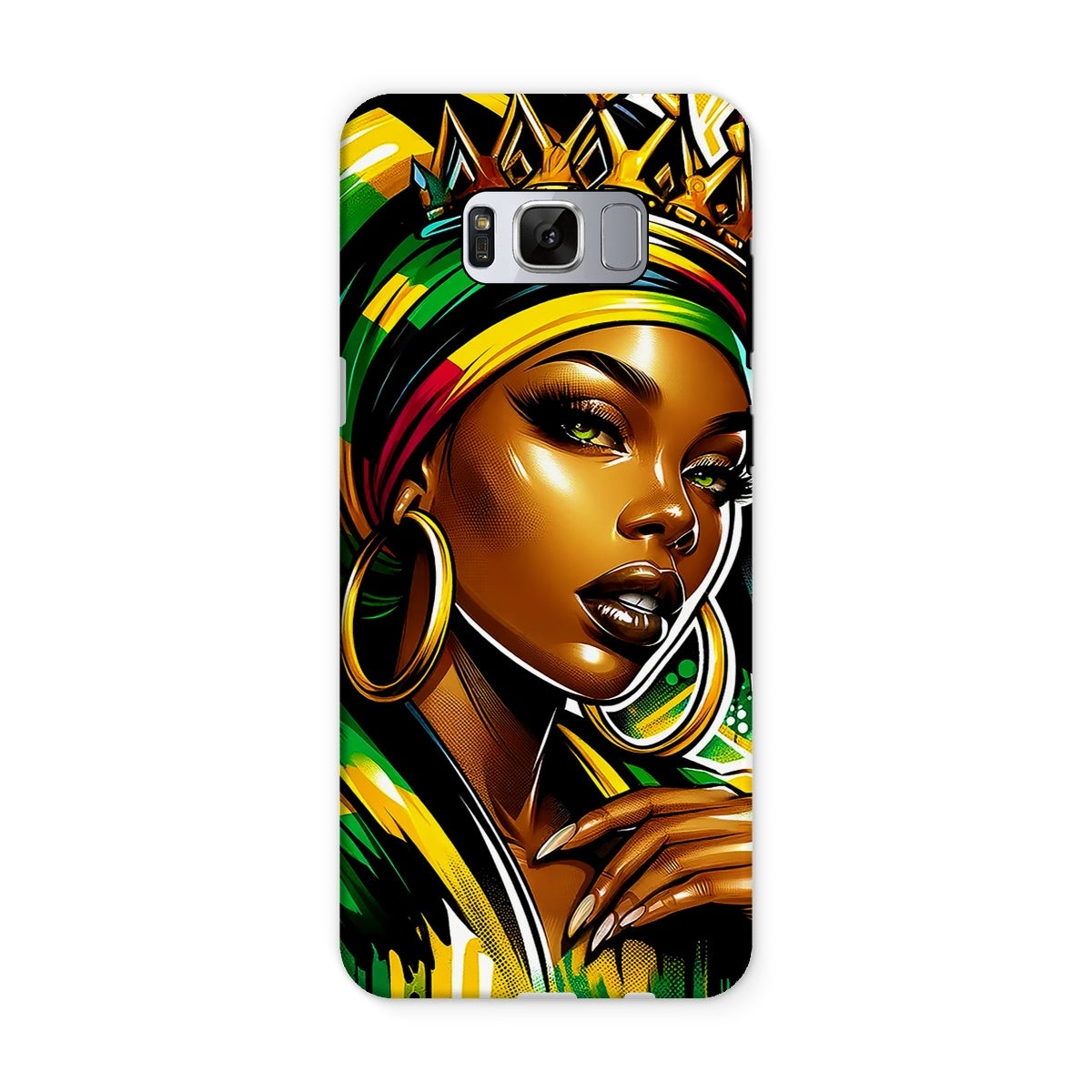 Gift For Her Rasta Queen Street Black Women Gift Tough Phone Case