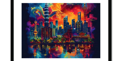 2024 Year Of The Dragon Celebration Framed & Mounted Print by Prodigi