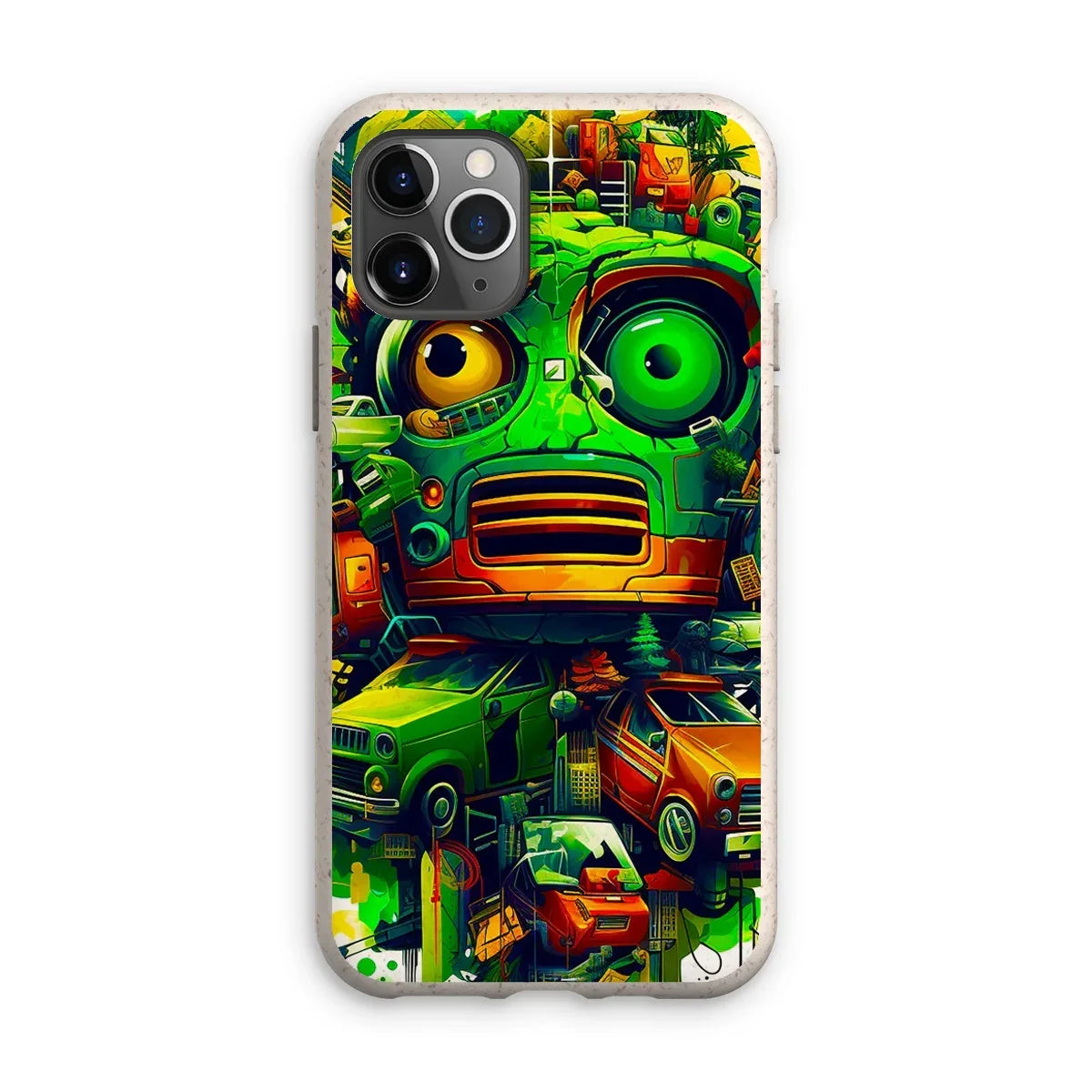 Graffiti Odyssey Surreal Urban Jungle Car Junk Yard Eco Phone Case - D'Sare