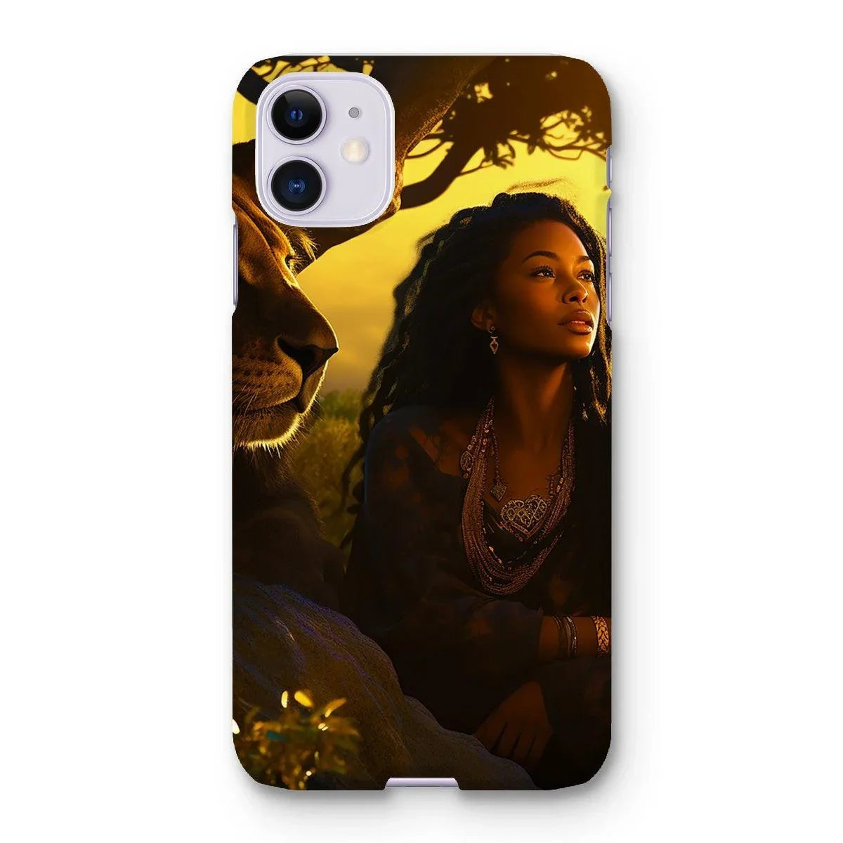 Empress Divine: The Black Feminine & Lion of Judah Legacy Snap Phone Case - D'Sare 