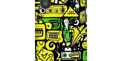 Graffiti Green and Yellow Abstract: A Dive into Vibrant Urban Art Tough Phone Case by Prodigi