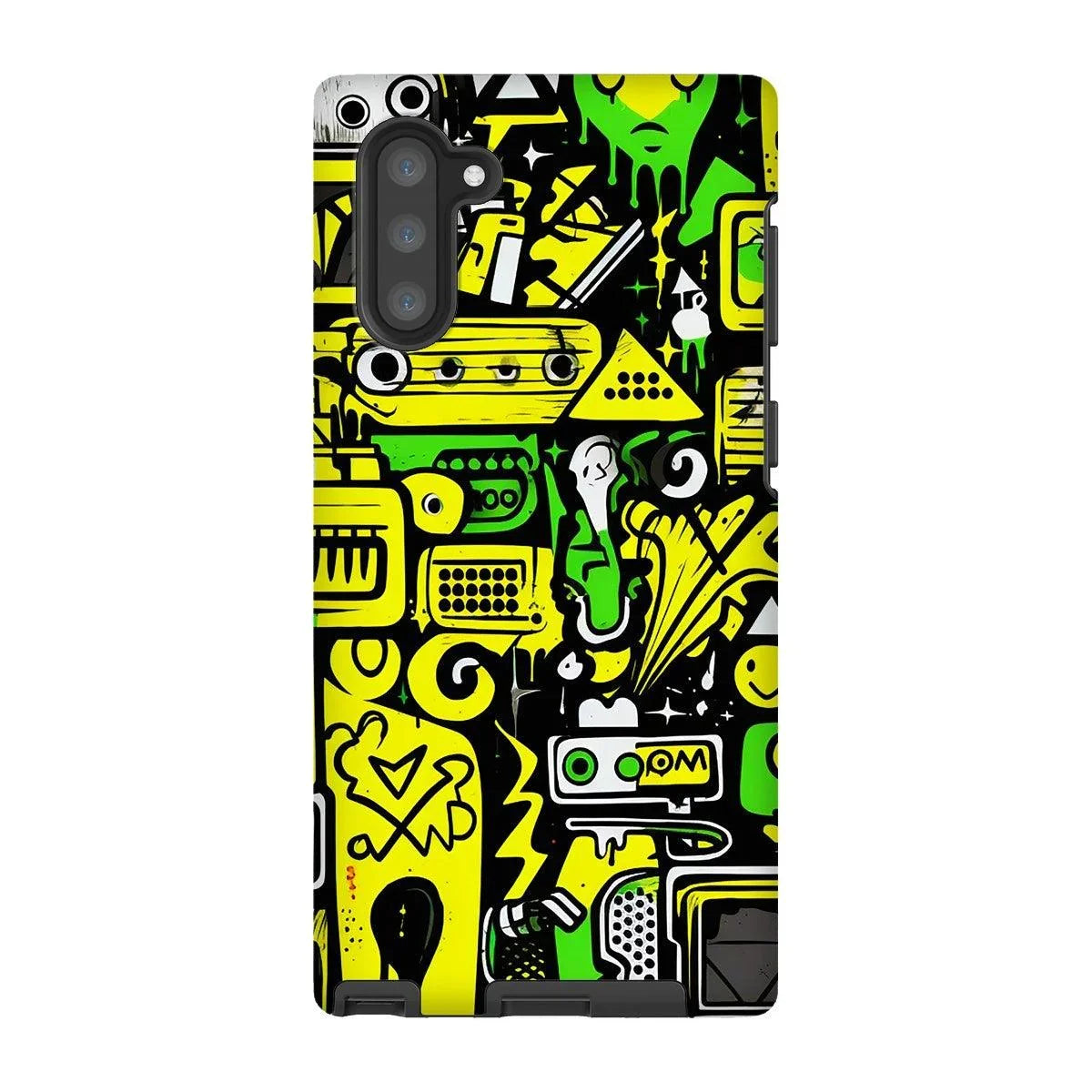 Graffiti Green and Yellow Abstract: A Dive into Vibrant Urban Art Tough Phone Case by Prodigi