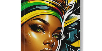 Gift For Her Rasta Queen Street Black Women Gift Hardback Journal - D'Sare