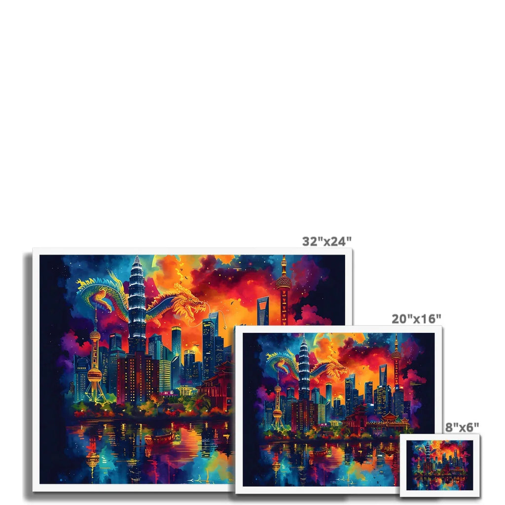 2024 Year Of The Dragon Celebration Budget Framed Poster - D'Sare