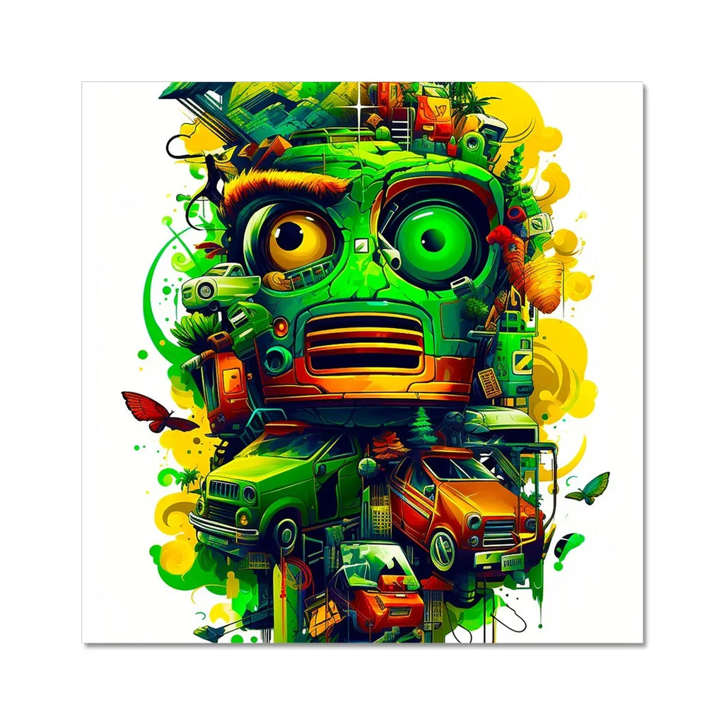 Graffiti Odyssey Surreal Urban Jungle Car Junk Yard C-Type Print - D'Sare