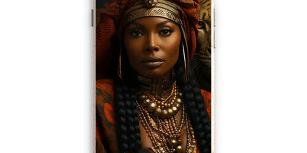 Empress Ebony Leopard Luxe MelanatedME Eco Phone Case by Prodigi