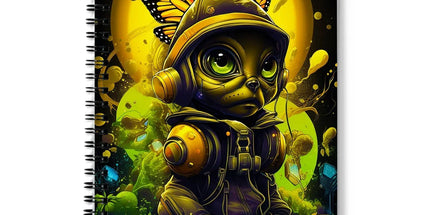 Lunar Explorer Pup | Intergalactic Canine Adventurer - Cosmic Voyage Sci-Fi Enthusiasts Notebook by D'Sare