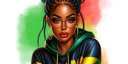 Irie Island Girl Sticker by Prodigi