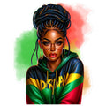 Irie Island Girl Sticker by Prodigi