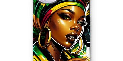 Gift For Her Rasta Queen Street Black Women Gift Tough Phone Case - D'Sare