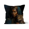 Leopard Luxe Lady Glamorous Empress Cushion by Prodigi
