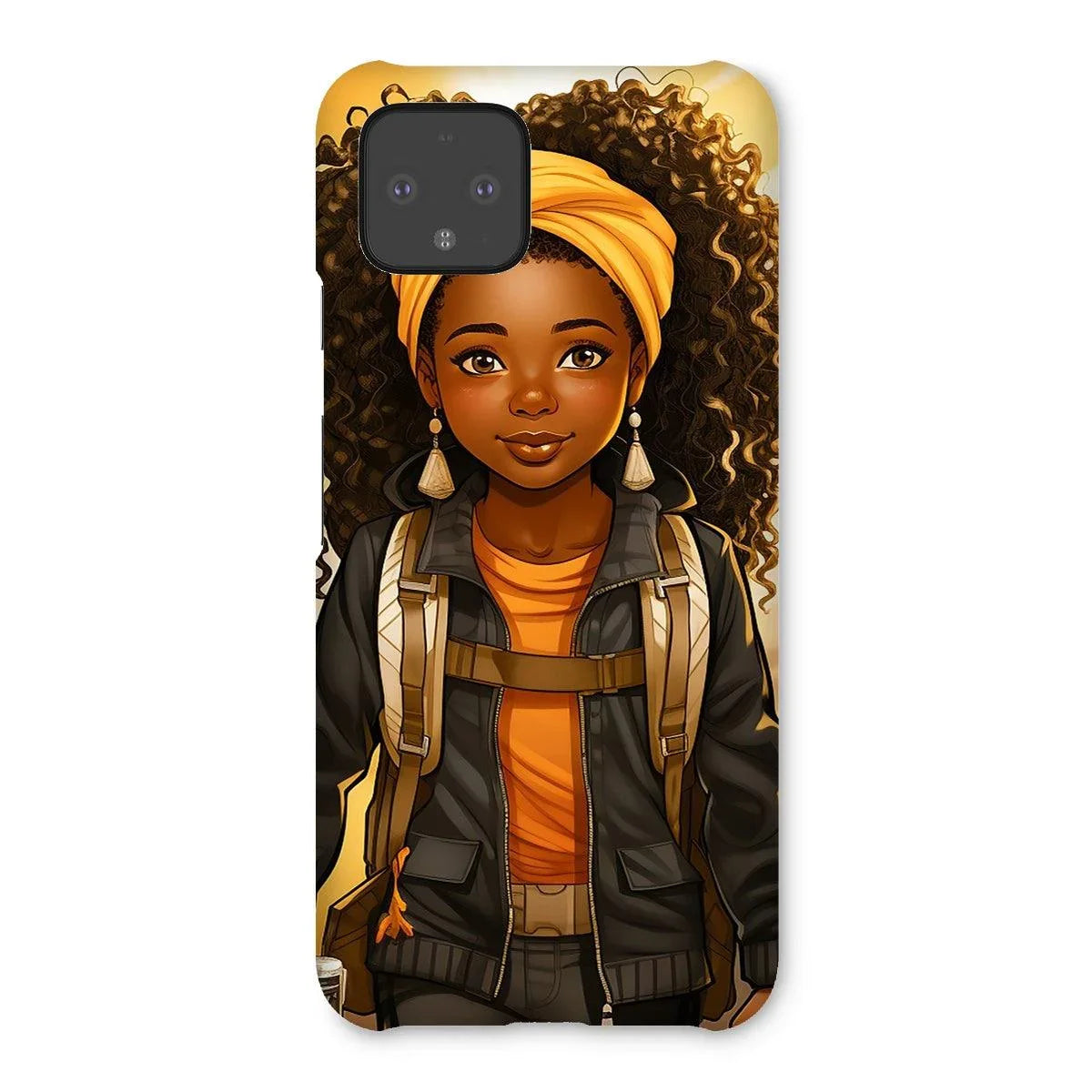 Autum Days Cute Black Girl MelanatedMe Snap Phone Case - D'Sare 