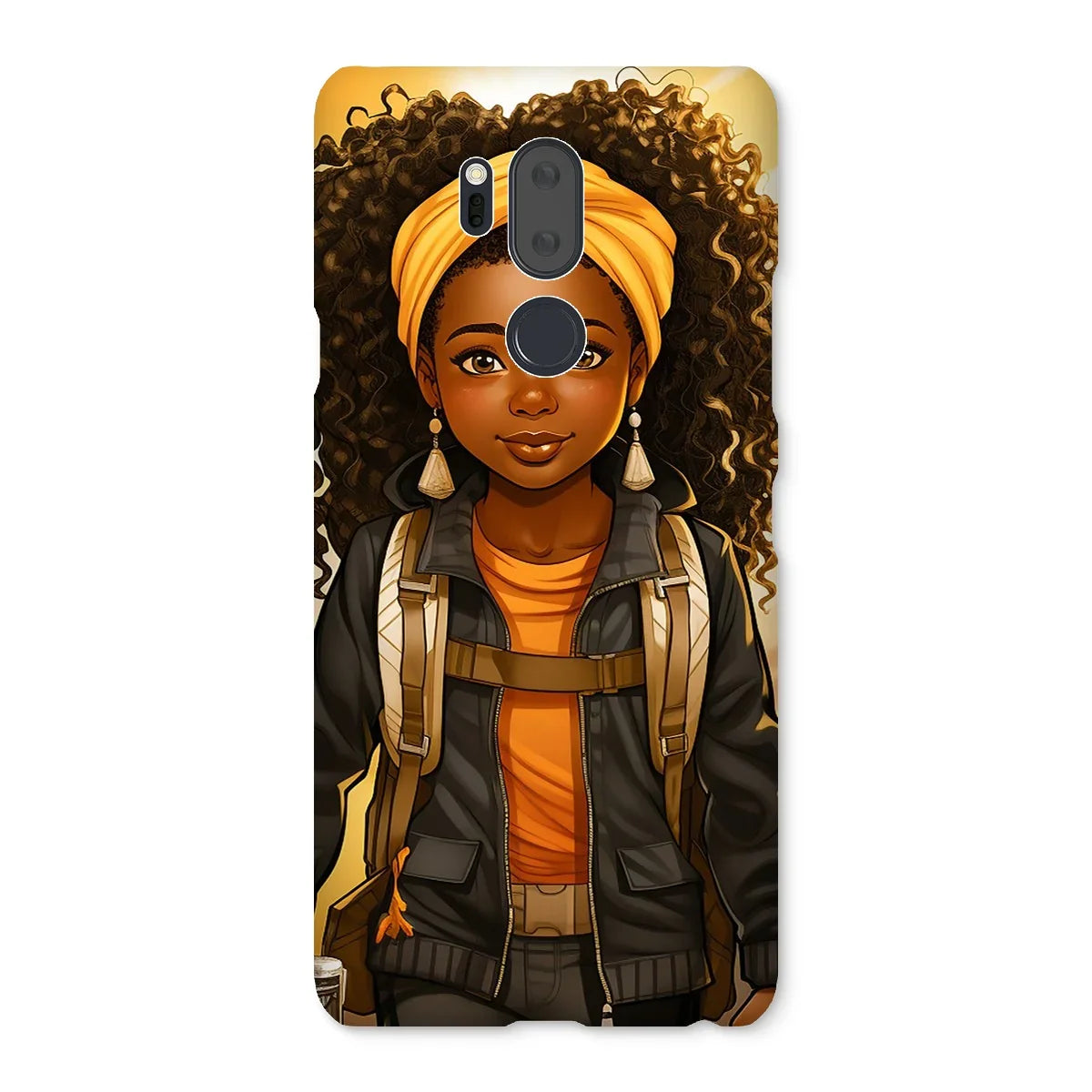 Autum Days Cute Black Girl MelanatedMe Snap Phone Case - D'Sare