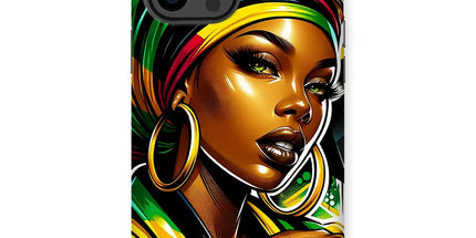 Gift For Her Rasta Queen Street Black Women Gift Tough Phone Case - D'Sare