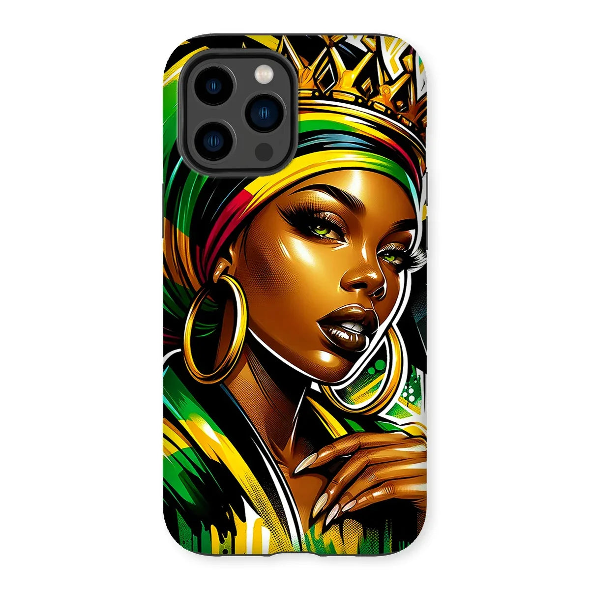 Gift For Her Rasta Queen Street Black Women Gift Tough Phone Case - D'Sare