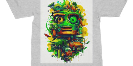Graffiti Odyssey Surreal Urban Jungle Car Junk Yard Softstyle T-Shirt - D'Sare