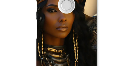 Blue Empress and The Majestic Leopard Snap Phone Case by Prodigi