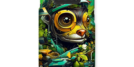 Nature's Resilience: Surreal Auto-Forest Artwork - Whimsical Raccoon and Greenery Infused Car  Snap Phone Case - D'Sare