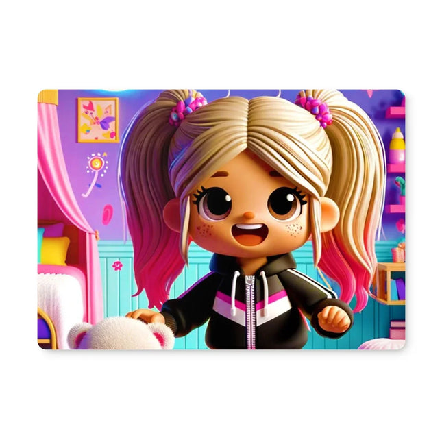 Happy Birthday Pink Grafitti Card Placemat by Prodigi