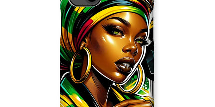 Gift For Her Rasta Queen Street Black Women Gift Snap Phone Case - D'Sare