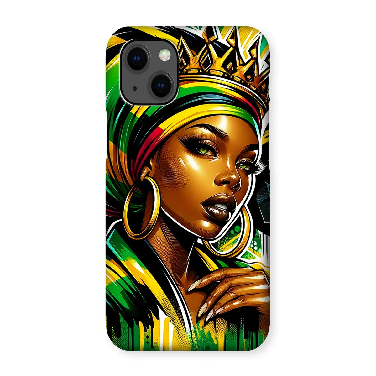 Gift For Her Rasta Queen Street Black Women Gift Snap Phone Case - D'Sare