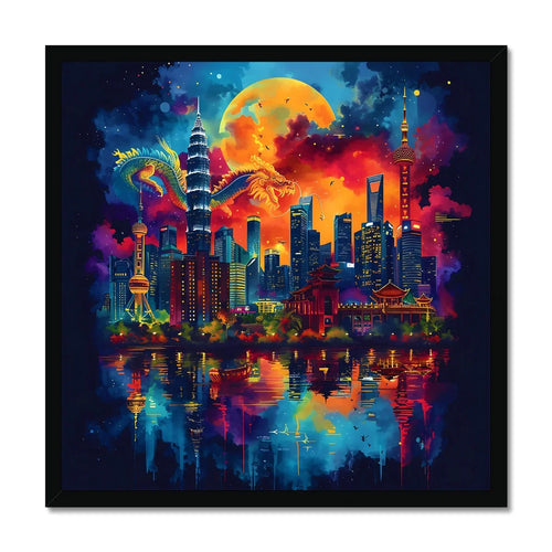 2024 Year Of The Dragon Celebration Budget Framed Poster - D'Sare