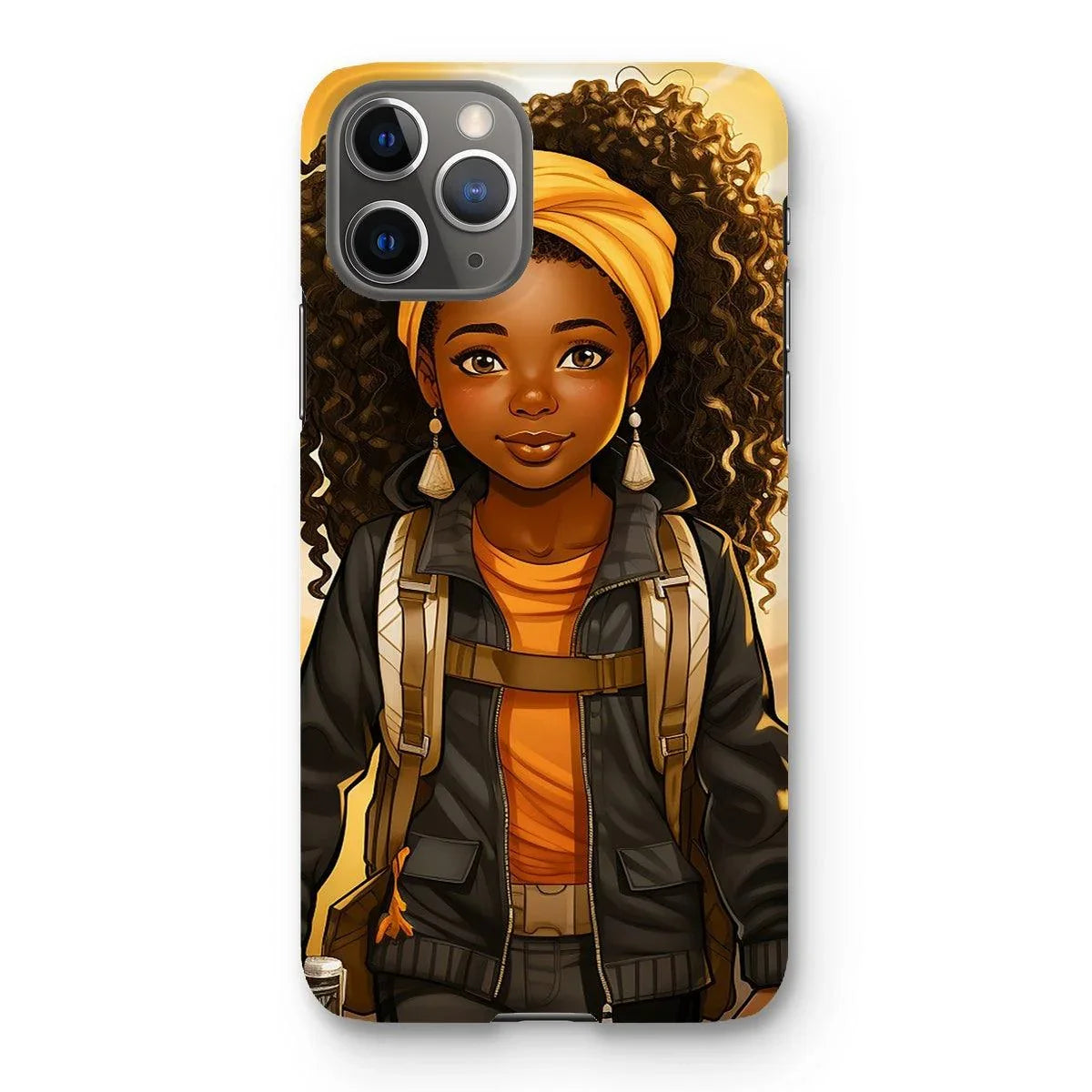 Autum Days Cute Black Girl MelanatedMe Snap Phone Case - D'Sare 