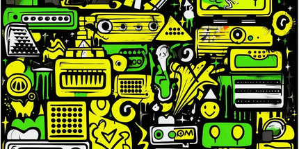 Graffiti Green and Yellow Abstract: A Dive into Vibrant Urban Art Temporary Tattoo by Prodigi