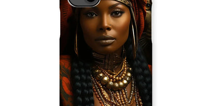 Empress Ebony Leopard Luxe MelanatedME Snap Phone Case by Prodigi