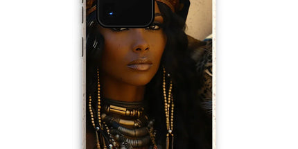 Blue Empress and The Majestic Leopard Eco Phone Case by Prodigi