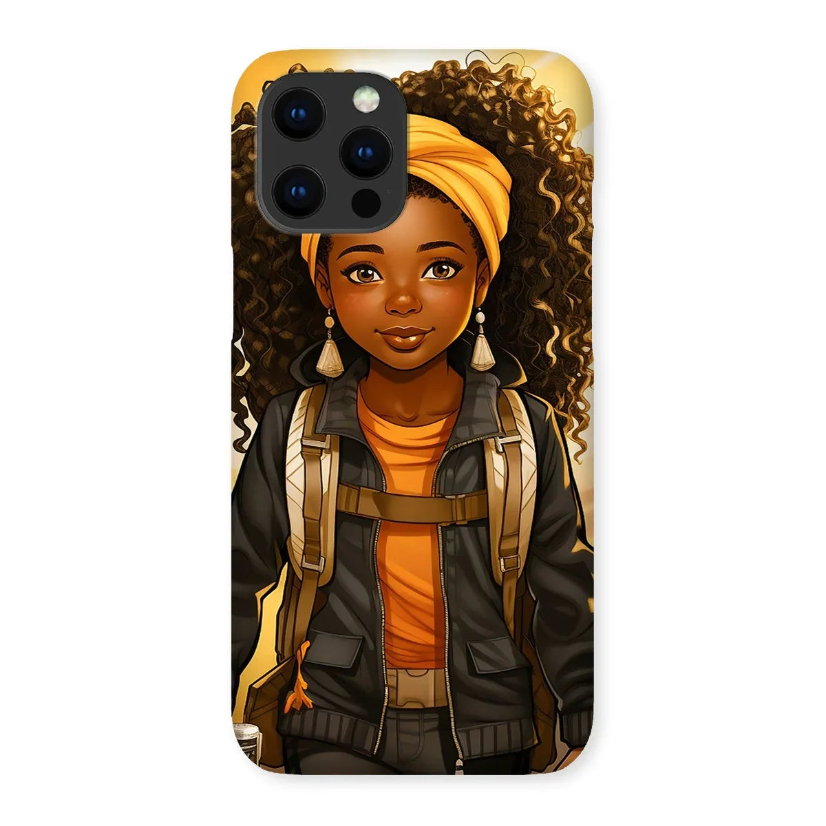 Autum Days Cute Black Girl MelanatedMe Snap Phone Case - D'Sare