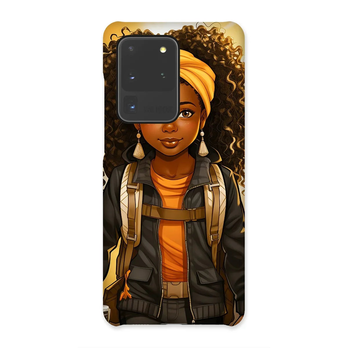 Autum Days Cute Black Girl MelanatedMe Snap Phone Case - D'Sare