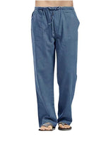 Men's woven all-match linen casual trousers
