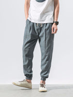 Men's Solid Color Linen Pants - D'Sare 