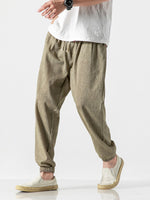 Men's Solid Color Linen Pants - D'Sare 