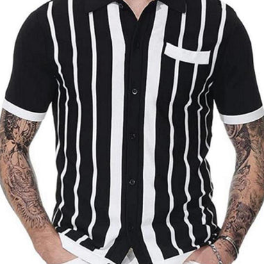 Men's Striped Light Business Casual POLO Shirt