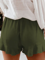 Women's Woven Casual High Waist Loose Straight Shorts - D'Sare 