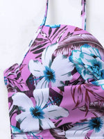 Women's Floral Cross Bikini Swimsuit