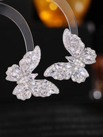 Colorful Zircon Three-dimensional Butterfly Stud Earrings - D'Sare 