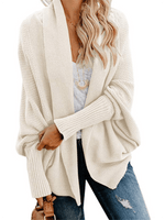 Dolman Sleeve Plus Size Long Knnitted Cardigan Women's Sweater - D'Sare 