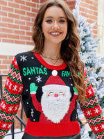 Autumn and winter Santa Claus cute pullover short Christmas sweater - D'Sare 