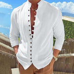 New Fashion Men's Retro Button Casual Long Sleeve Shirt - D'Sare 