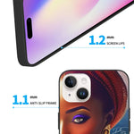 African Woman HC_K5 Apple 14 PC Case (2 cameras) - D'Sare 