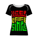 Live Simple Print T shirt - D'Sare 